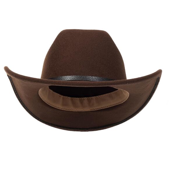 8745 Western Felt Cowboy Cowgirl Hat- Wide Brim Panama Jazz Fedora Hat main image 7